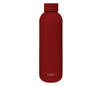 Termos Zilan ZLN9842 tip sticla sport, capacitate 500ml, interior din inox, pereti dublii, rosu