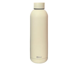 Termos Zilan ZLN9839 tip sticla sport, capacitate 500ml, interior din inox, pereti dublii, crem