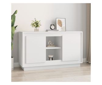 Komoda, bijela, 102x35x60 cm, konstruirano drvo