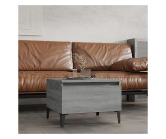 Πλαϊνό τραπέζι, sonoma γκρι, 50x46x35 εκ., σύνθετο ξύλο