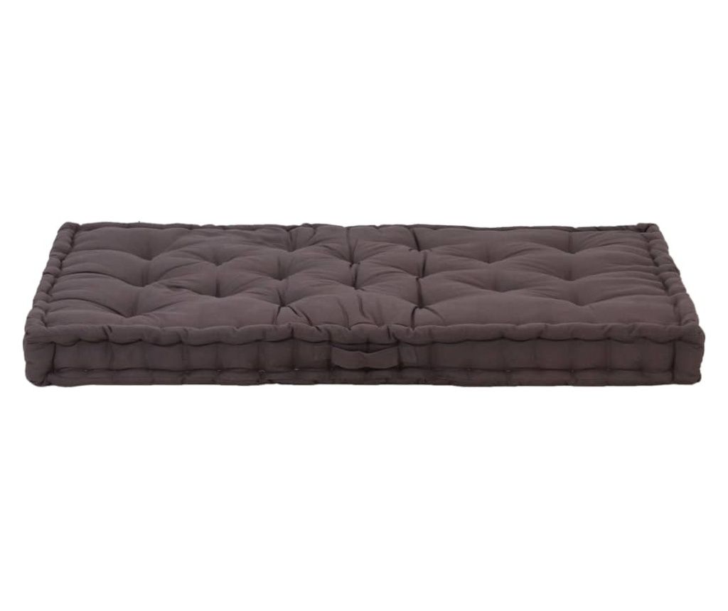 vidaXL Pernă podea canapea din paleți, 120x80x10, antracit, bumbac