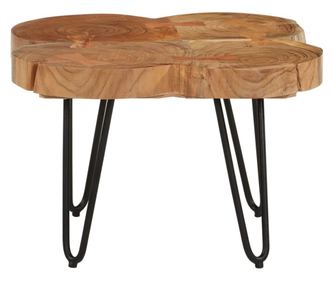 Stolić za kavu, 36 cm, 4 debla, masivno drvo bagrema