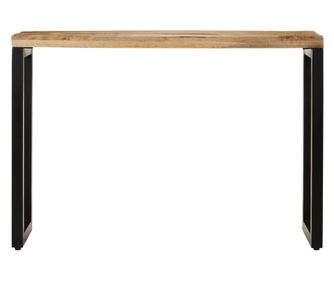 Konzolna miza, 110x35x76 cm, surovo masivno mango les.
