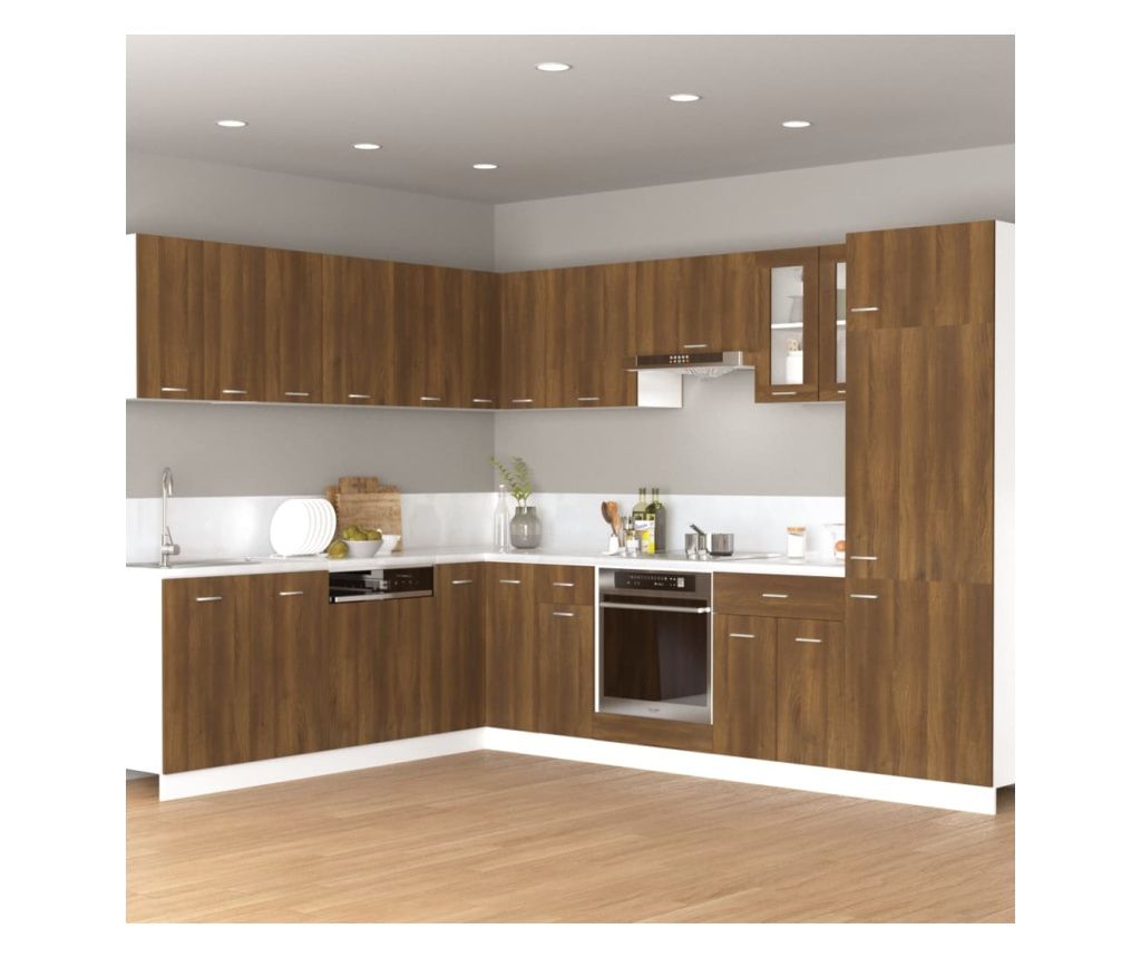 Fggesztett szekrny, barna tlgy, 60x31x40 cm, feldolgozott fa