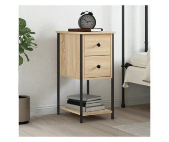 Κομοδίνο, sonoma oak, 32x42x70 εκ., σύνθετο ξύλο