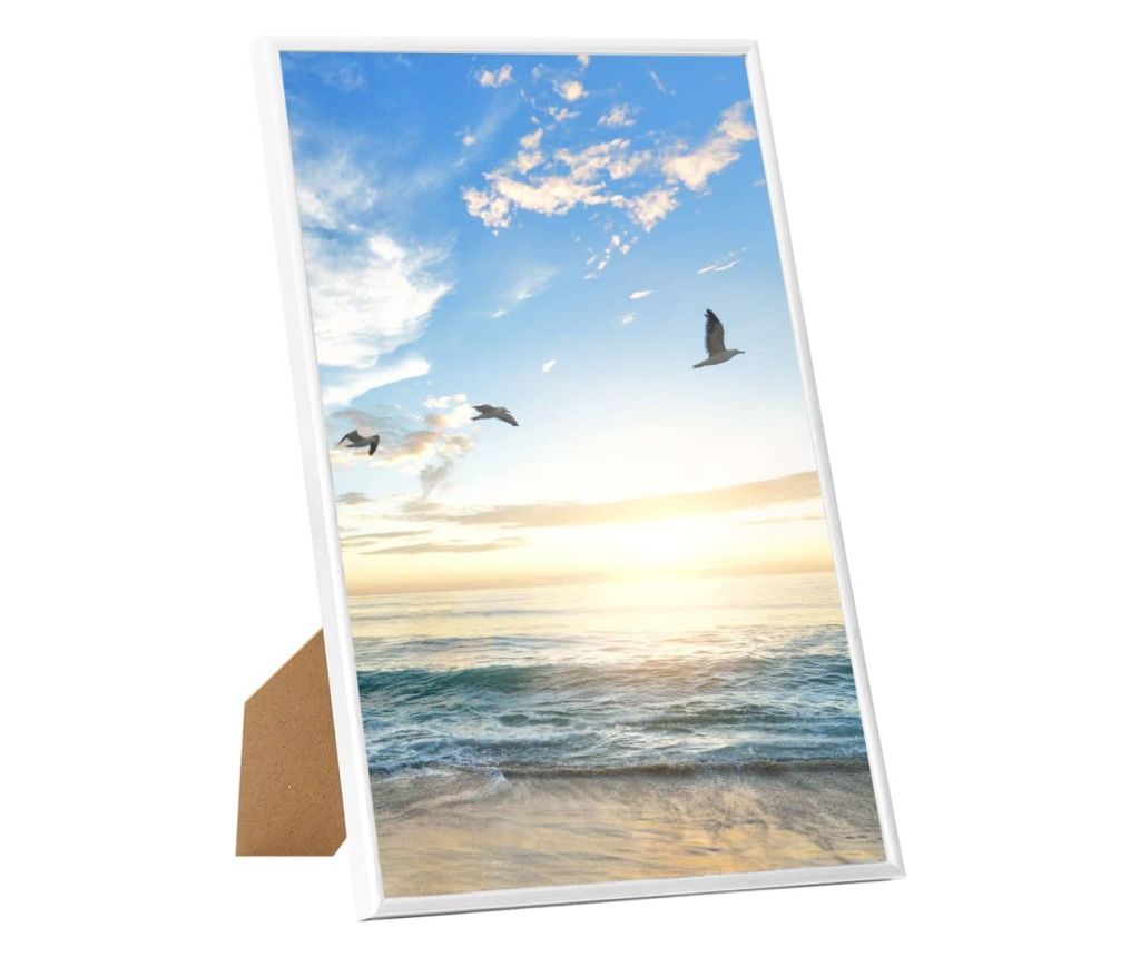 vidaXL Collage Picture Frames for Tabletop, 5 pcs, White, 21x29.7 cm, MDF