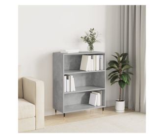 Beton szrke knyvespolc, 69,5x32,5x90 cm, faforgcslap