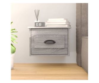 Falra szerelhető éjjeliszekrény, sonoma tölgy, 41,5x36x28 cm