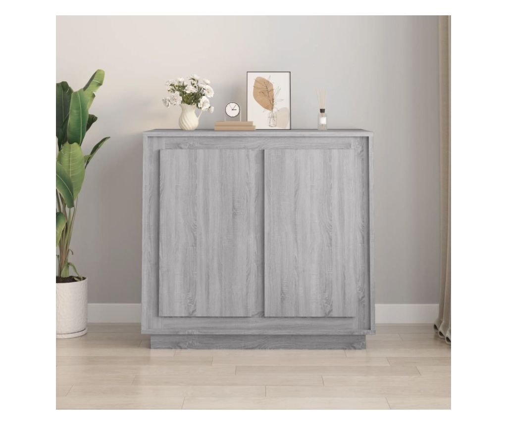 Szolga, szrke sonoma, 80x34x75 cm, feldolgozott fa