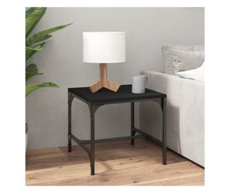 Έπιπλο εισόδου, μαύρο, 40x40x35 εκ., επεξεργασμένο ξύλο