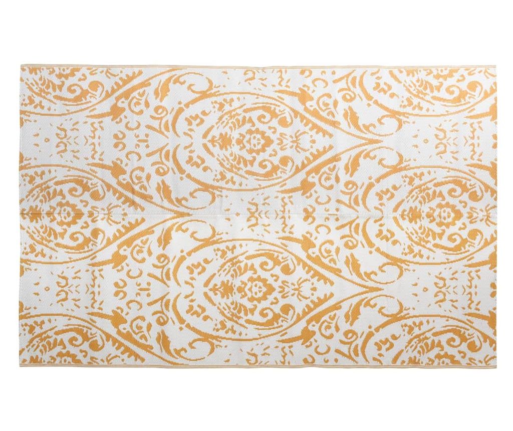 vidaXL Outdoor Rug, ARAKIL Orange/White, 190x290 cm, PP