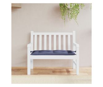 Възглавница за пейка нейви синьо 100x50x7 cm Оксфорд плат