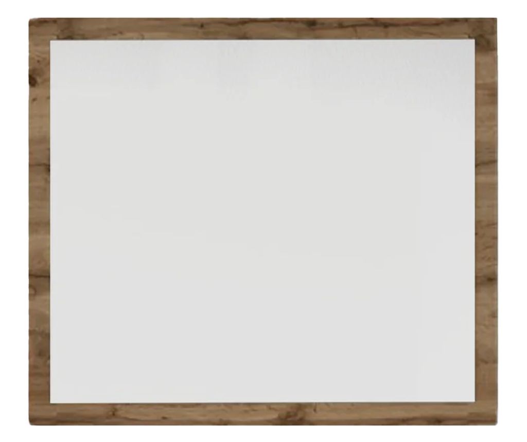 Oglindă, stejar Wotan / albă, IRIA D, Sani, 80 x 2 x 70 cm