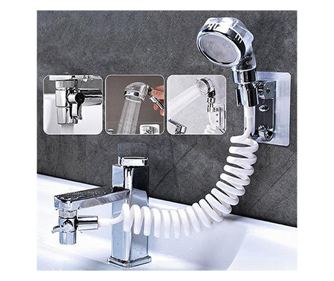 Para de dus suplimentara cu furtun extensibil pentru chiuveta sau cada, AVX-AG176B