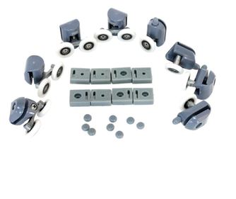 Set 24 piese reconditionare cabina de dus, culoare Gri