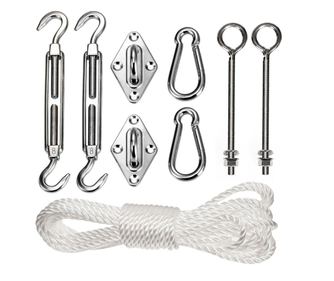 Set montaj Umbrar de Gradina din INOX GB508, 9 piese