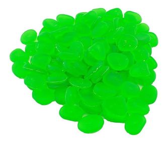 Set 100 pietre decorative fluorescente, culoare Verde, AVX-AG653B