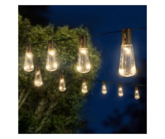 Sir lumini solare cu LED - model bec - 30 LED-uri - 180 cm