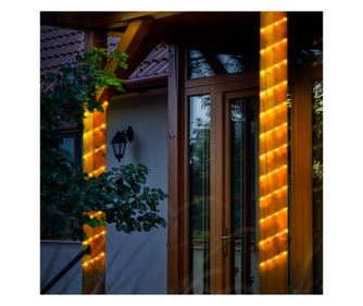 Lampa solara tip cablu - 4,9 m - alb cald