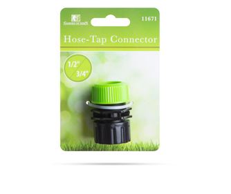 Tömlőszelep csatlakozó - 3/4" szelephez, 1/2" tömlőhöz - műanyag