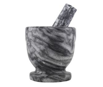 Гранитен хоросан с чукало, за смилане и раздробяване на подправки, 10 см