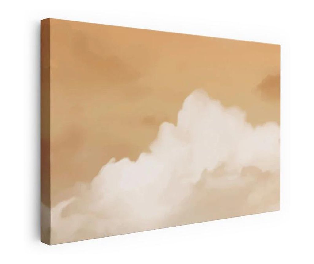 Tablou Canvas, Clouds Watercolor Yellow, 20x30 cm