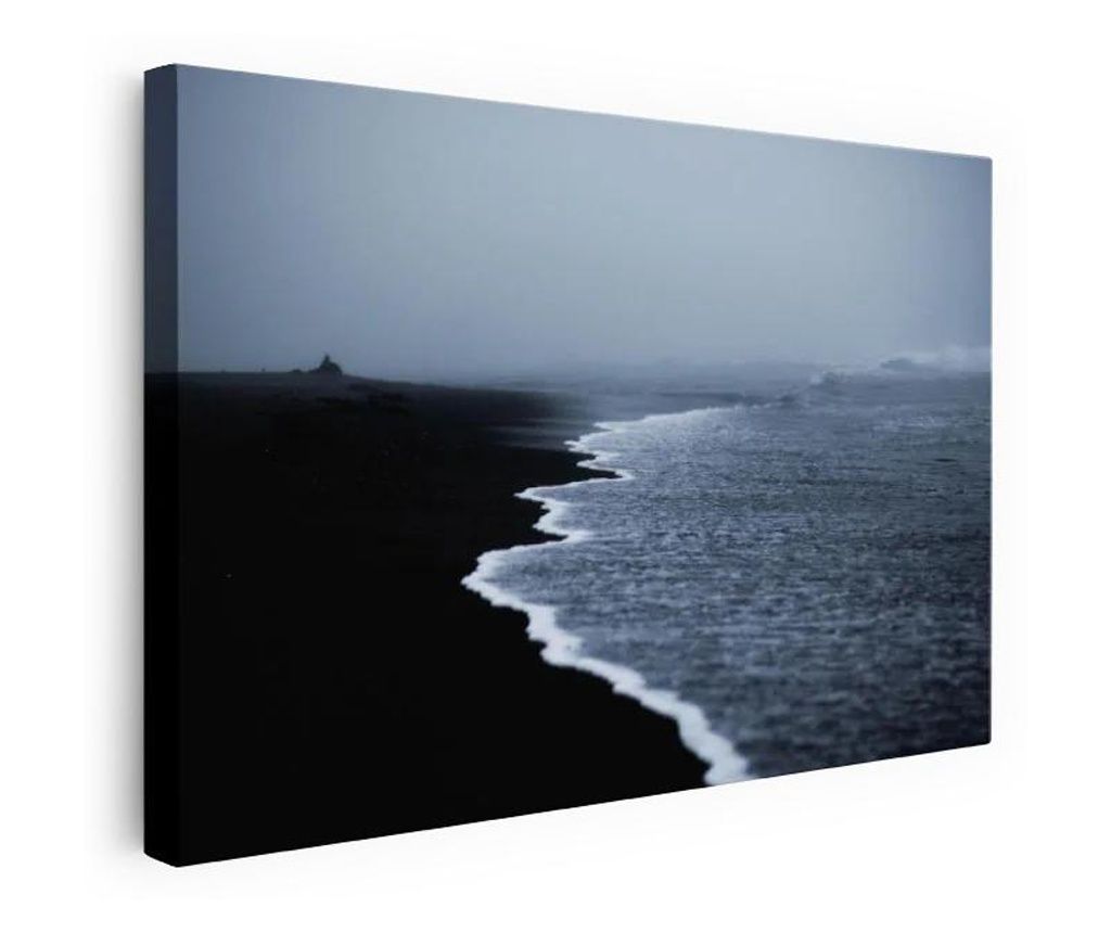 Tablou Canvas, Black Beach View, 30x40 cm