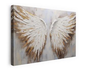 Tablou Canvas, White Angel Wings, 50x70 cm