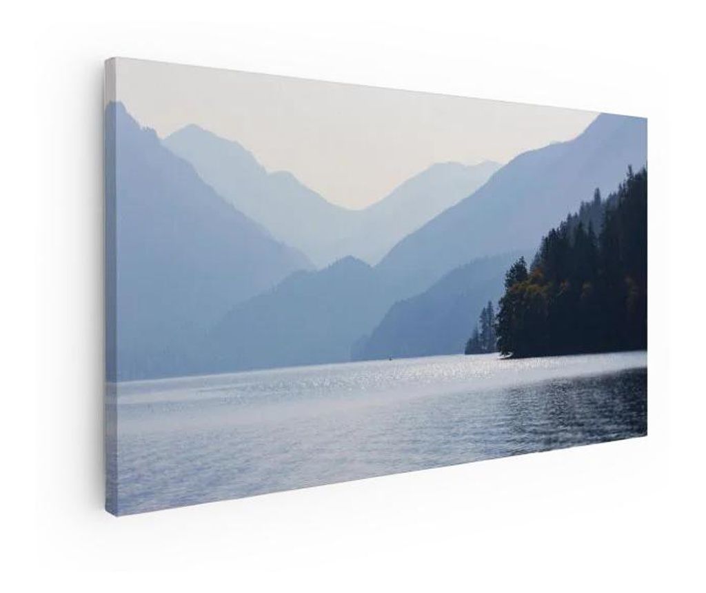 Tablou Canvas, Grey Lake View, 100x200 cm