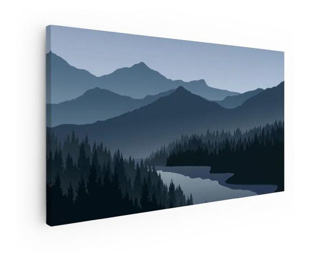 Tablou Canvas, Grey Mountain, 100x200 cm