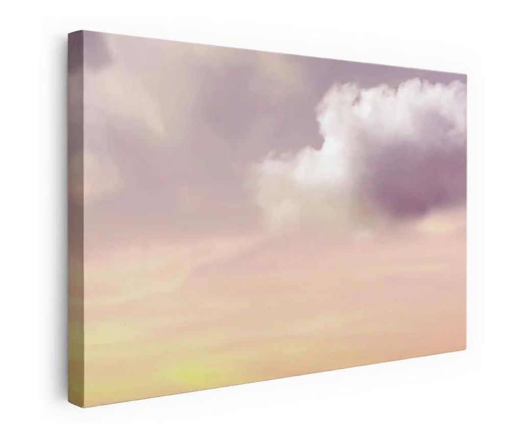 Tablou Canvas, Clouds Watercolor Cream, 20x30 cm