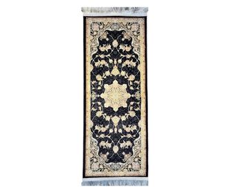 Klasična perzijska preproga, temno modra barva, velikost 50x125 cm