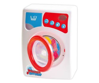 Masina de spalat, de jucarie, cu sertar pentru detergent, cu baterii, 21x13x23 cm