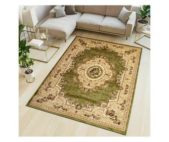 Covor Pilot Ilmen Verde, 170x250 cm, Oval, 2000 g/mp