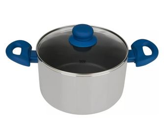 Cratiță Tasty 678539, Ø20 cm, 3 l, Sistem de dozare ulei, Aluminiu, Acoperire antiaderentă, Albastru