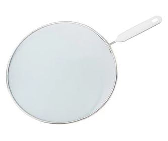 Fackelmann 42390 Fröccsenésvédő, 29 cm, Rozsdamentes acél, Akasztó, Ezüst