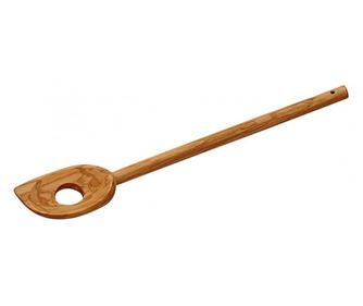Lingura cu orificiu pentru amestecare Kesper 83004, Măslin, 30cm, Maro
