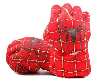 Супергеройски ръкавици за деца, SPIDER-MAN, полиестер, 3+ години, червени