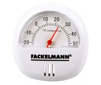 Termometru cu magnet Fackelmann 16375 Tecno, 6 cm, Alb