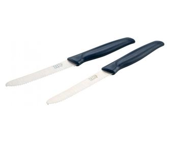 Set cuțite zimțate Albastru Ocean 678267, 2 buc, 21 cm, Inox, Maner moale, Albastru