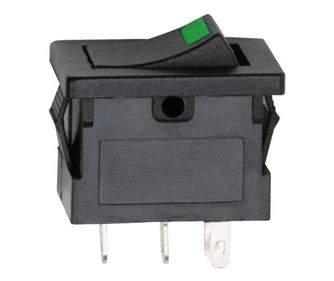 Самосвал прекъсвач 1 верига 15A-12VDC OFF-ON, със зелен LED