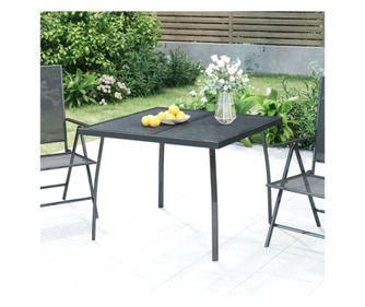 Kerti asztal, antracit, 100 x 100 x 72 cm, aclhl