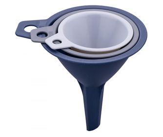 Σετ 3 Χρωματιστά Χωνιά Tasty Ocean Blue 678399, 3 μεγέθη, Πλαστικό, Πολύχρωμο