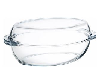 Vas termorezistent cu capac 4.5L, oval, AMBITION Excellent