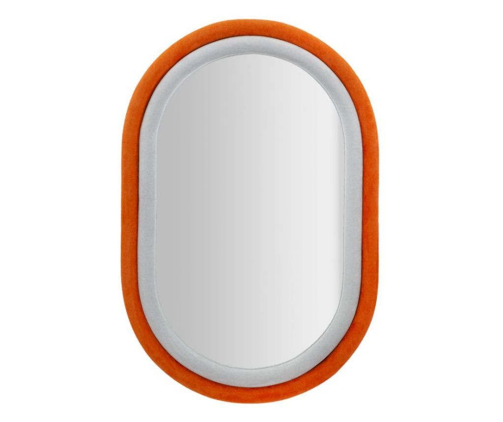 ZIDNO OGLEDALO ANTONY NARANČASTO/MIJEŠANO BARŠUNASTO CM 60X4X90