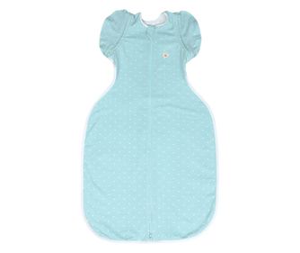 Sac de dormit Swaddle First Sleep Calm Star, faza 2, pentru bebelusi 3-6 luni, 74 cm, 0.5 tog