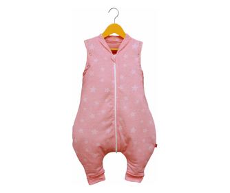 Sac de dormit cu picioruse, Stars in your eyes - Pink, 80 cm, 1.5 tog