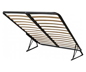 Somiera pat rabatabila Massimo, Studio Casa, cadru metal, 26 lamele lemn, 180 x 200 cm