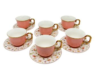 Serviciu cafea roz, 200ml