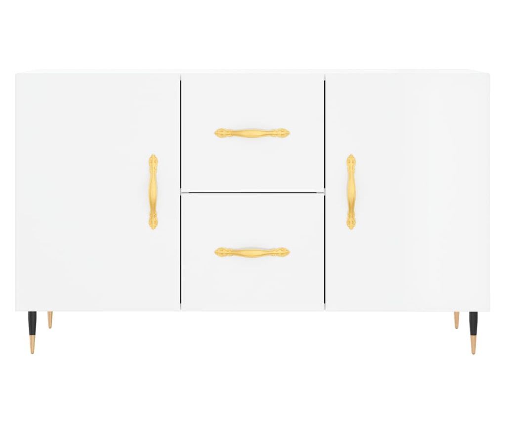 Ormarić, visoki sjaj bijeli, 100x36x60 cm, konstruirano drvo - 6